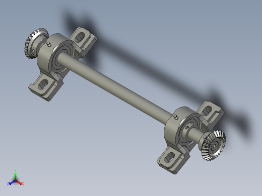 贴胶调节杆组件1正等轴测缩略图