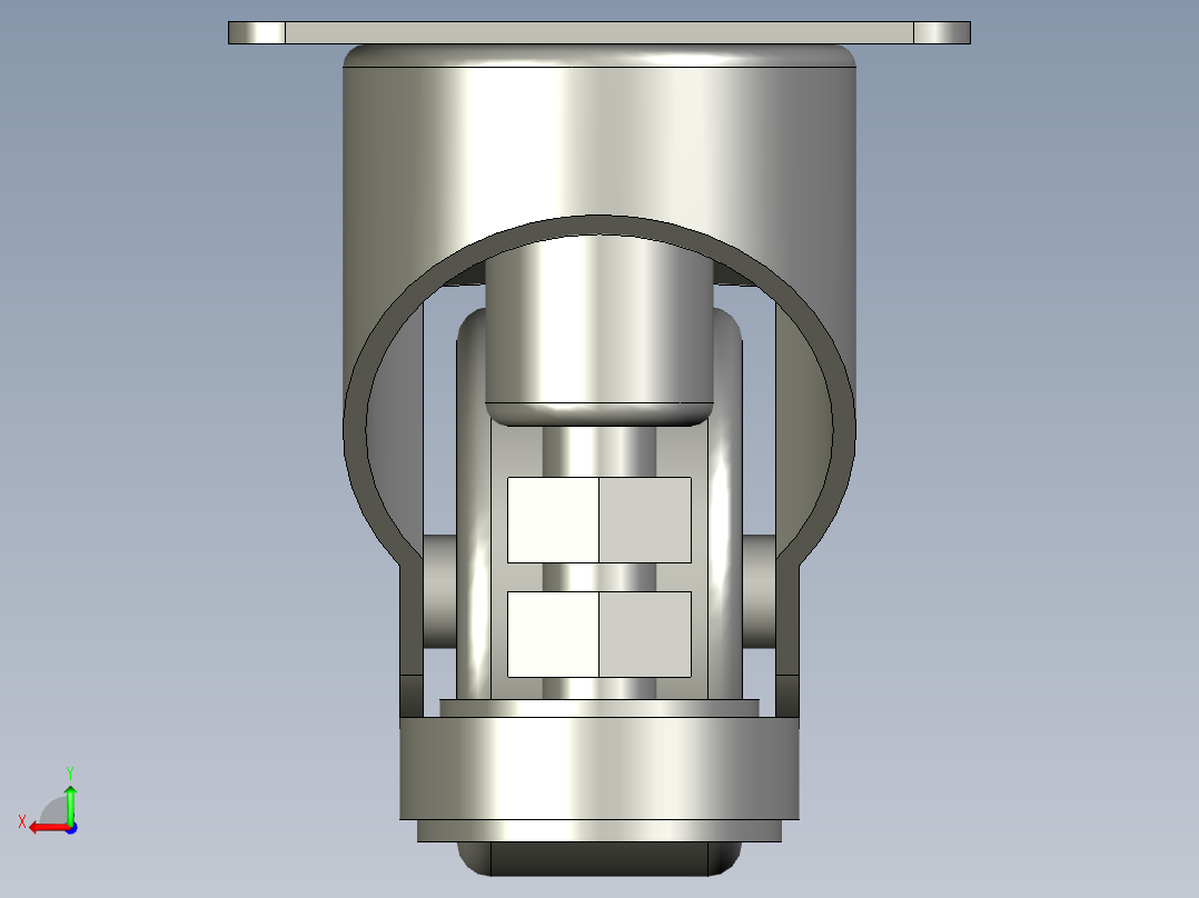 福马4寸黑色调节脚5后视图