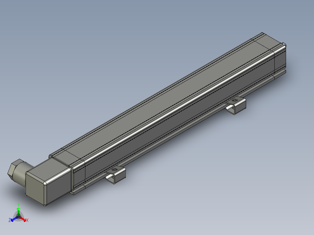 位移传感器KTC-225带座子B12GDME正等轴测图