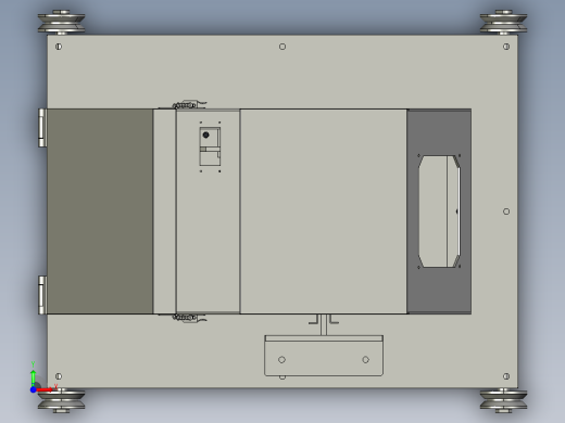 地面驱动式齿形皮带升降机前视缩略图