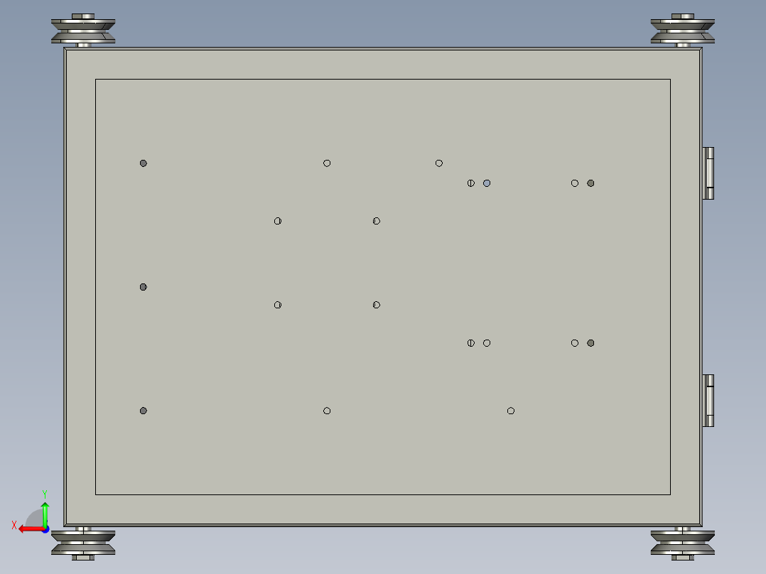 地面驱动式齿形皮带升降机后视图