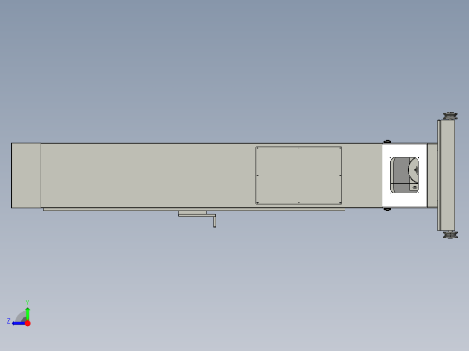 地面驱动式齿形皮带升降机右视缩略图