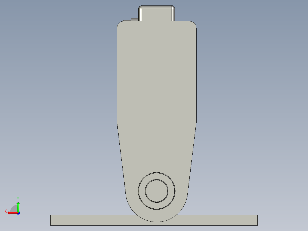 倒内角执行机构部分后视图