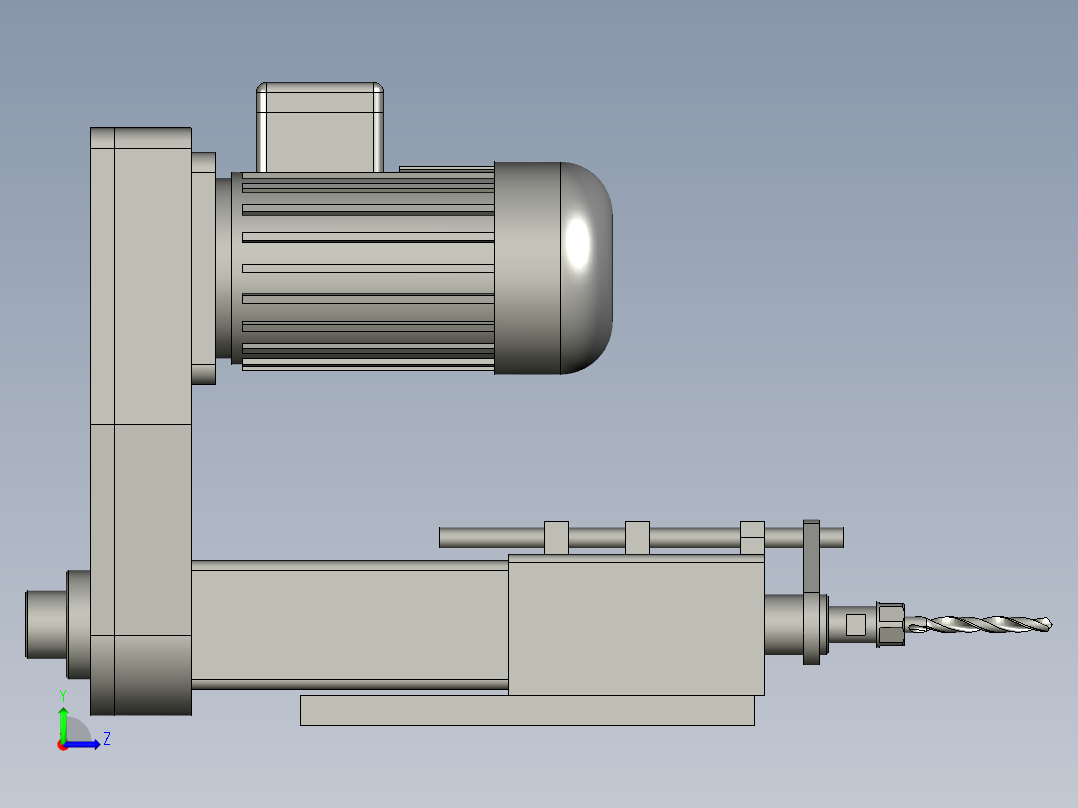 倒内角执行机构部分左视图