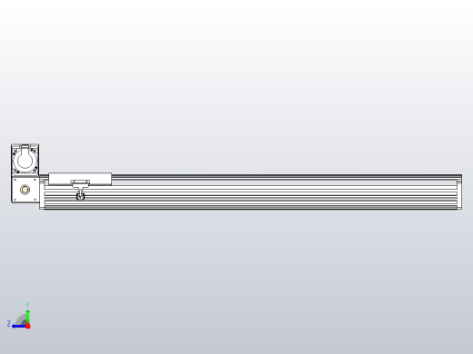 皮带直线轴半封闭可选导轨TPA-HNB-202D-140-L1000-LU-C-P75-N3右视缩略图