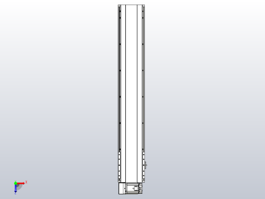 皮带直线轴半封闭可选导轨TPA-HNB-202D-140-L1000-LU-C-P75-N3俯视缩略图