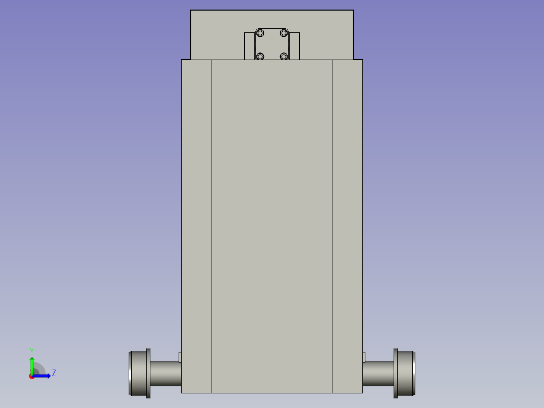 固定端钳口组件左视图
