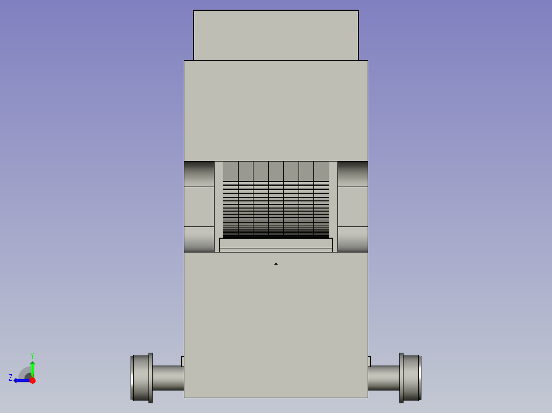 固定端钳口组件右视图
