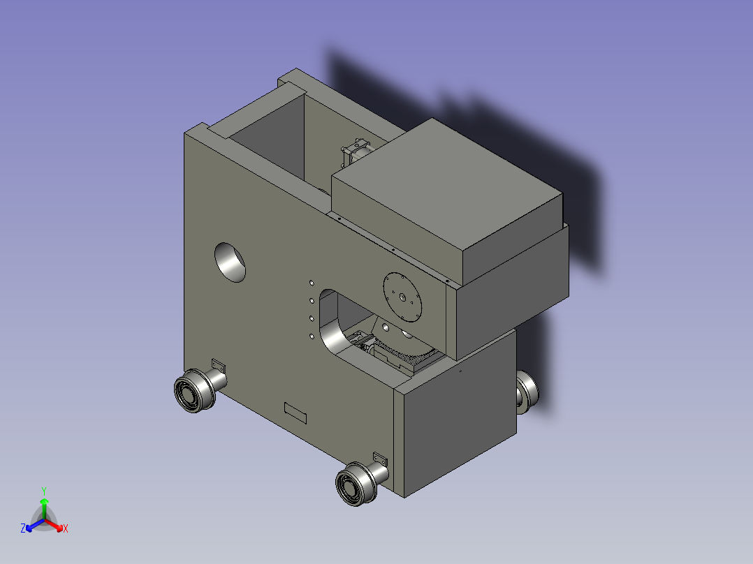 固定端钳口组件正等轴测图