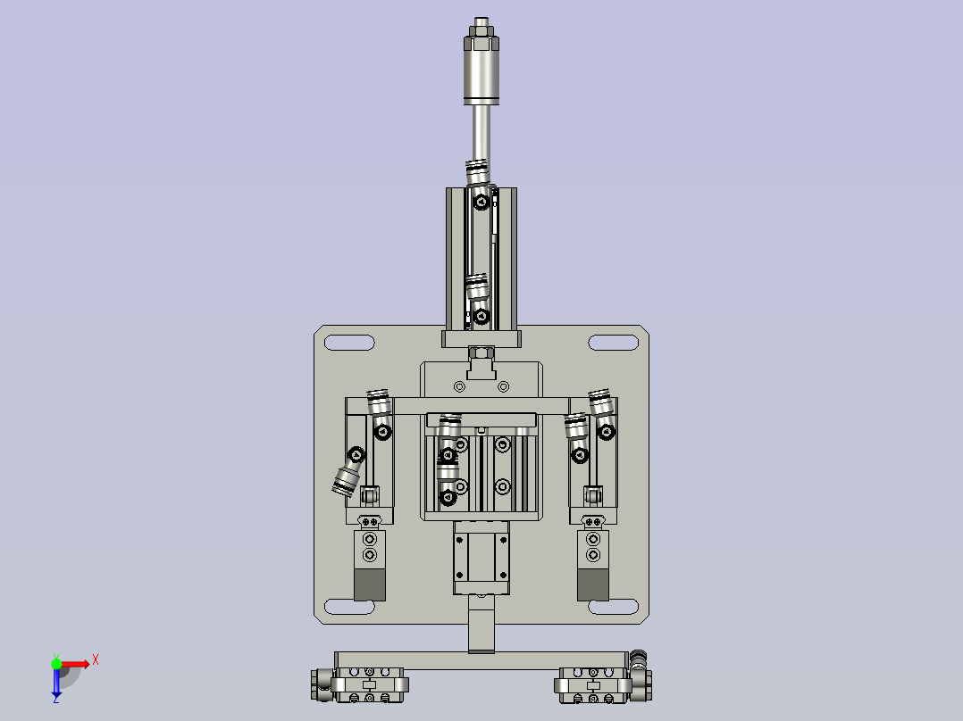 2018SOLIDWORKS0900Z后翻编织机构俯视图