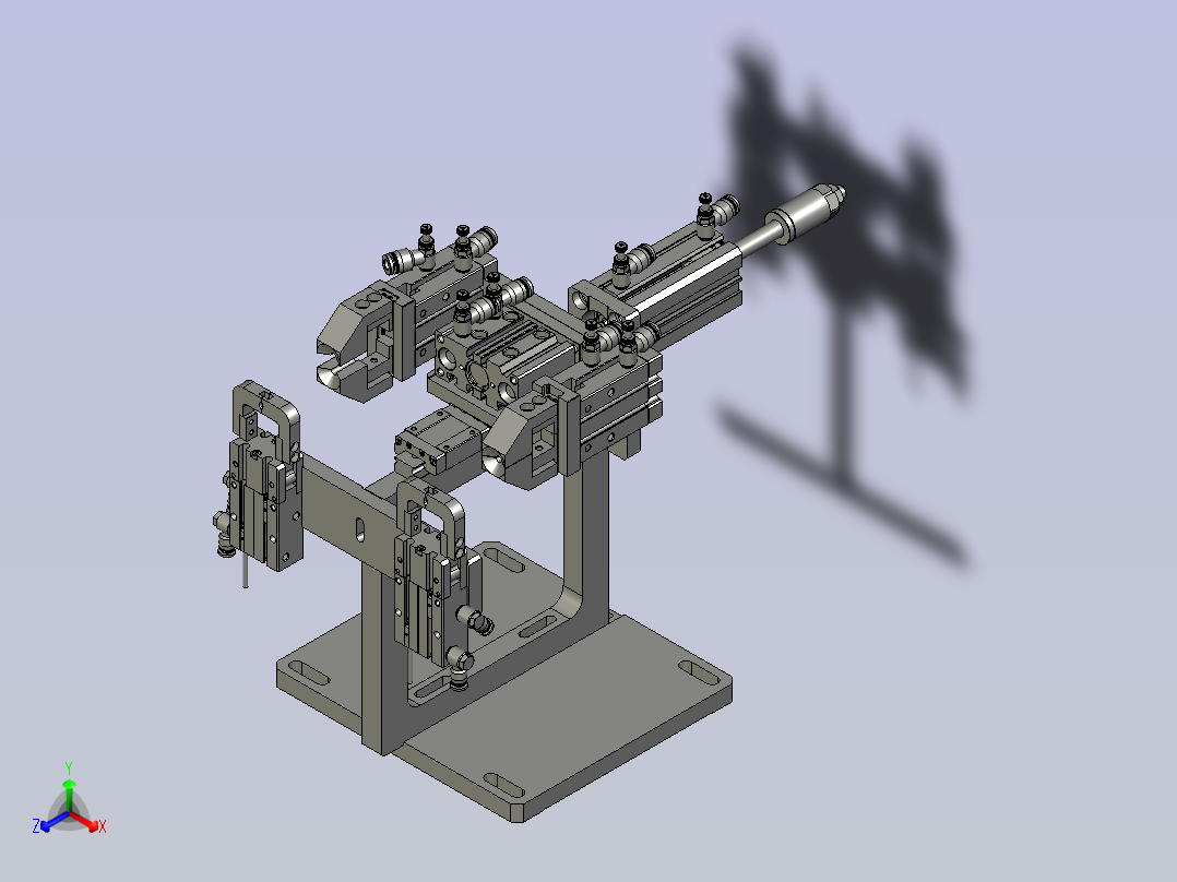 2018SOLIDWORKS0900Z后翻编织机构正等轴测图