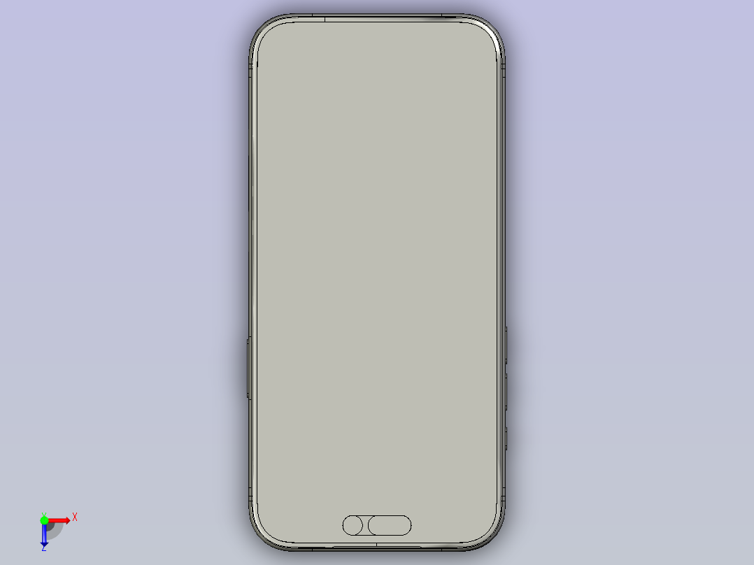 苹果 17Pro Max俯视图