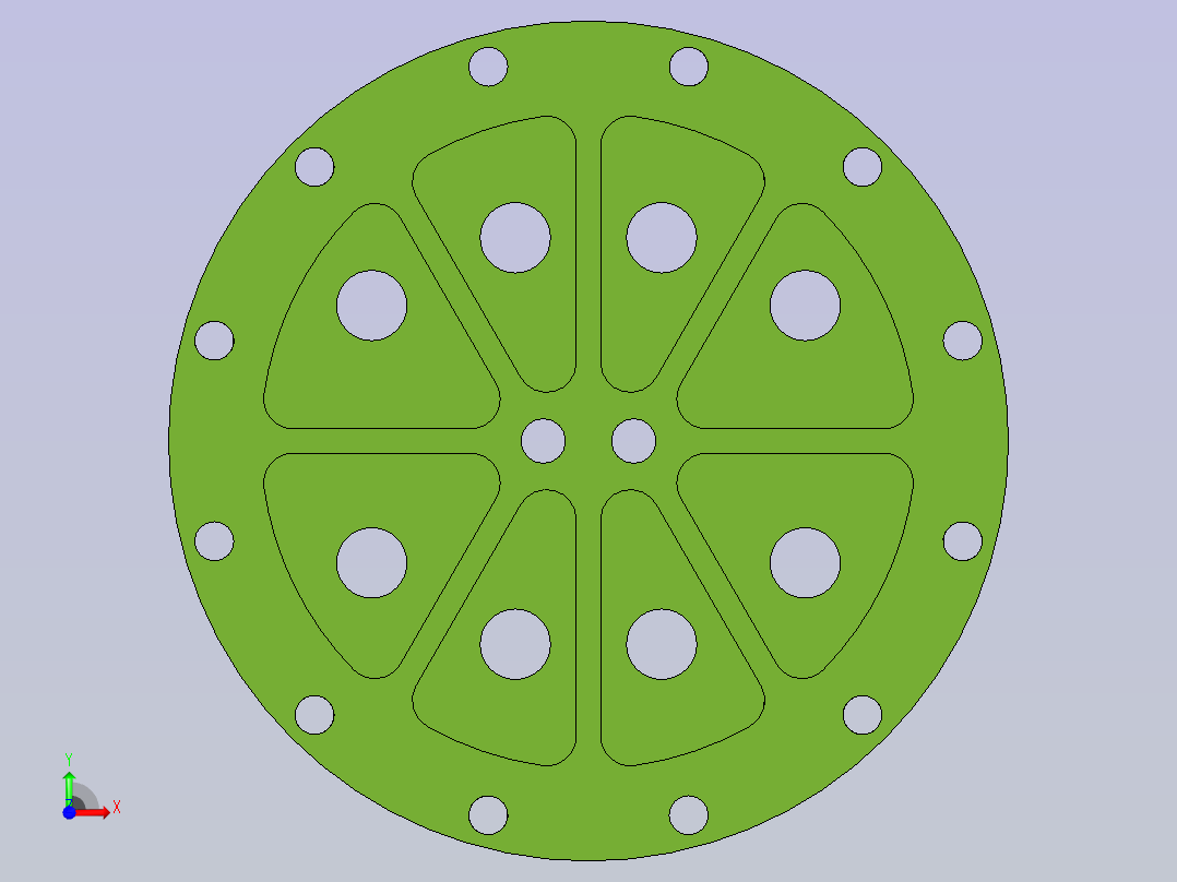 练习扇形产品2D前视图