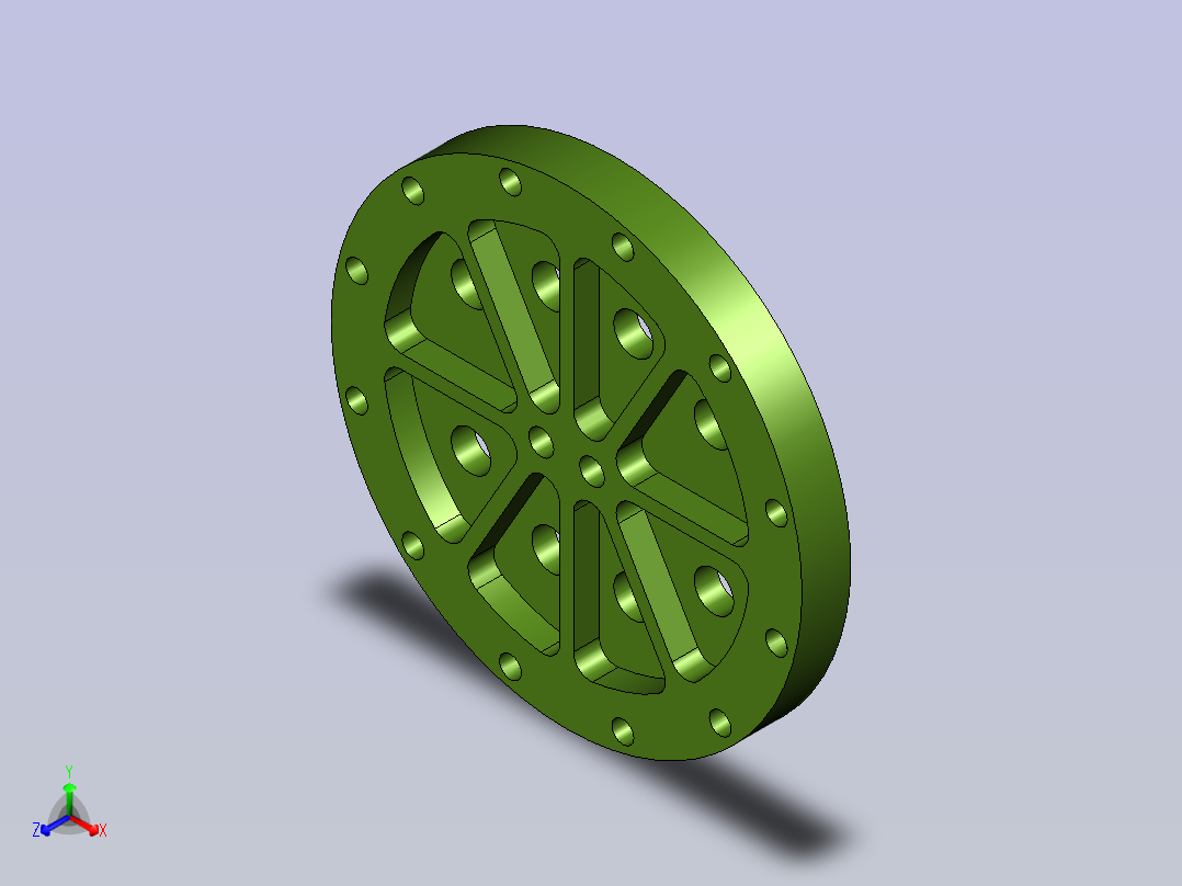 练习扇形产品2D正等轴测图