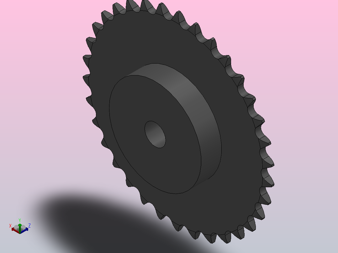 直孔链轮083／084型_34-083／084-1主视图