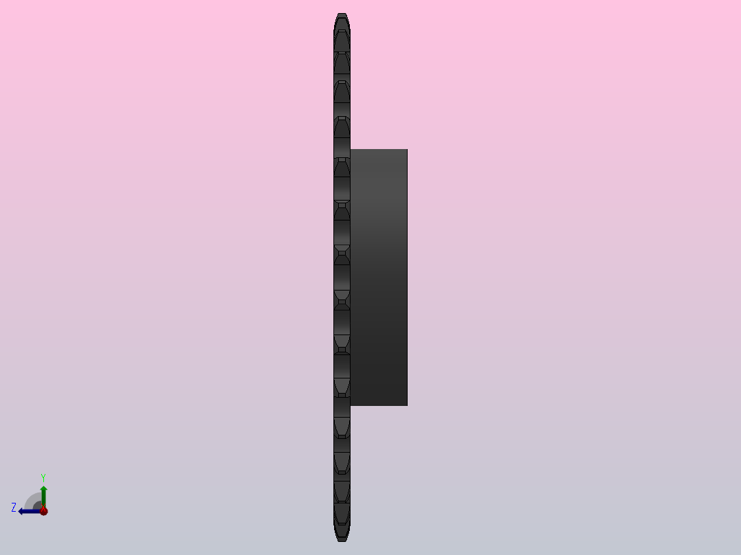 直孔链轮083／084型_34-083／084-1左视图