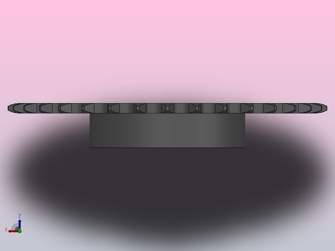 直孔链轮083／084型_34-083／084-1俯视图