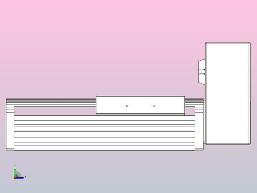 皮带直线轴半封闭可选导轨TPA-HNB-140D-120-L50-LU-C-P40-N3左视缩略图