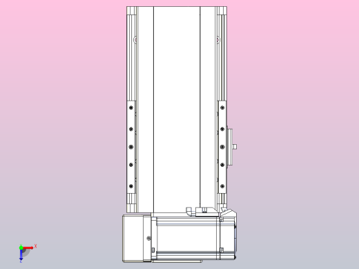 皮带直线轴半封闭可选导轨TPA-HNB-140D-120-L50-LU-C-P40-N3俯视缩略图