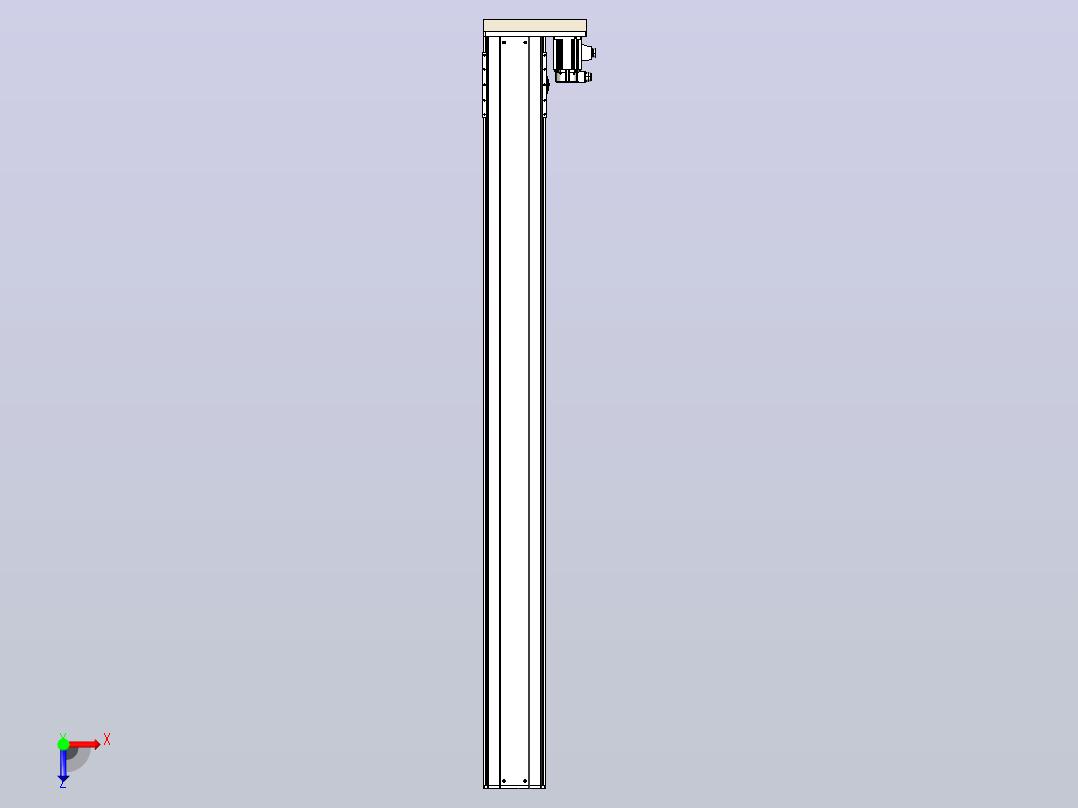 日规模组半封闭丝杆TPA-HNR-220D-3210C-L2300-ML-Y-P1K-N3俯视图
