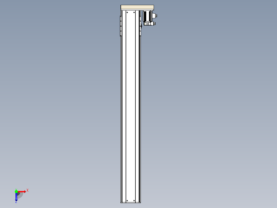 日规模组半封闭丝杆TPA-HNR-220D-3210C-L1750-ML-Y-P1K-N3俯视图
