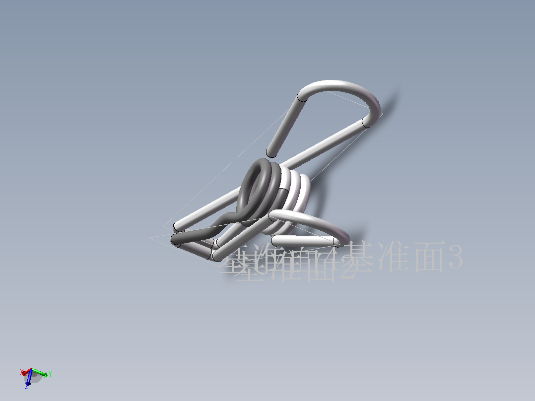 弹簧夹主视图