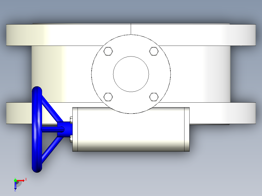 D..X╱H-16对夹式蝶阀[D41X]250.zip.zip俯视图