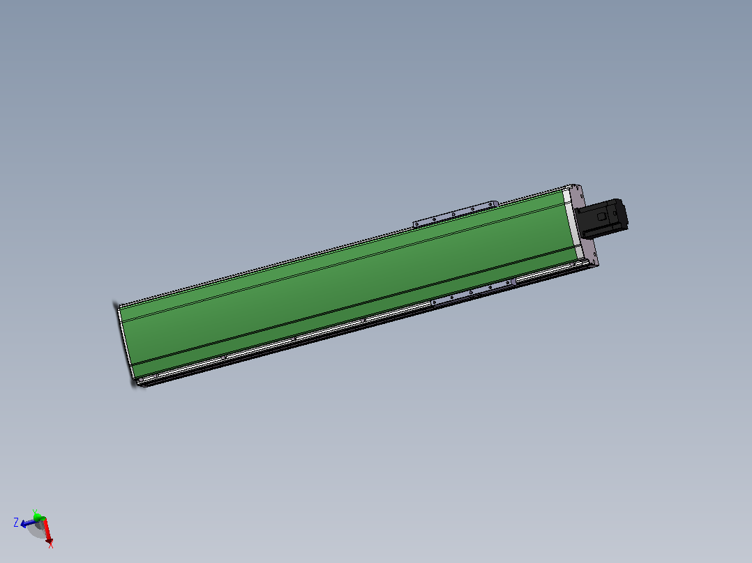 DMSL220-NCM长行程丝杆模组直线滑台（电机直连）[DMSL220-L05S700-DT750-C2U-NCM-P5]主视图
