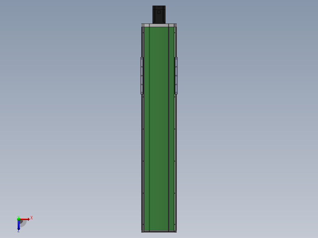 DMSL220-NCM长行程丝杆模组直线滑台（电机直连）[DMSL220-L05S700-DT750-C2U-NCM-P5]俯视图
