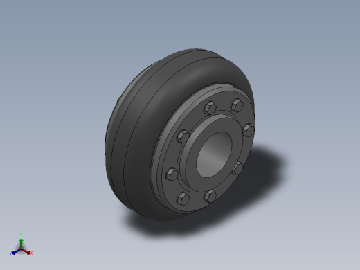 轮胎联轴器_F80F正等轴测缩略图