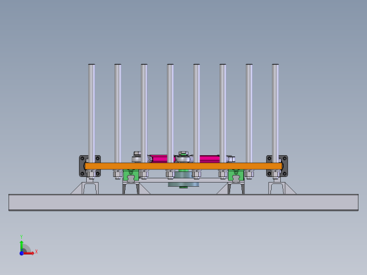 对中夹紧机构前视缩略图