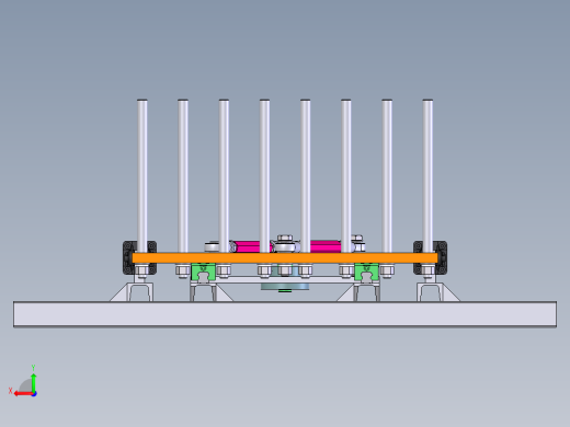 对中夹紧机构后视缩略图