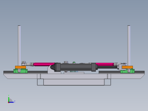 对中夹紧机构左视缩略图