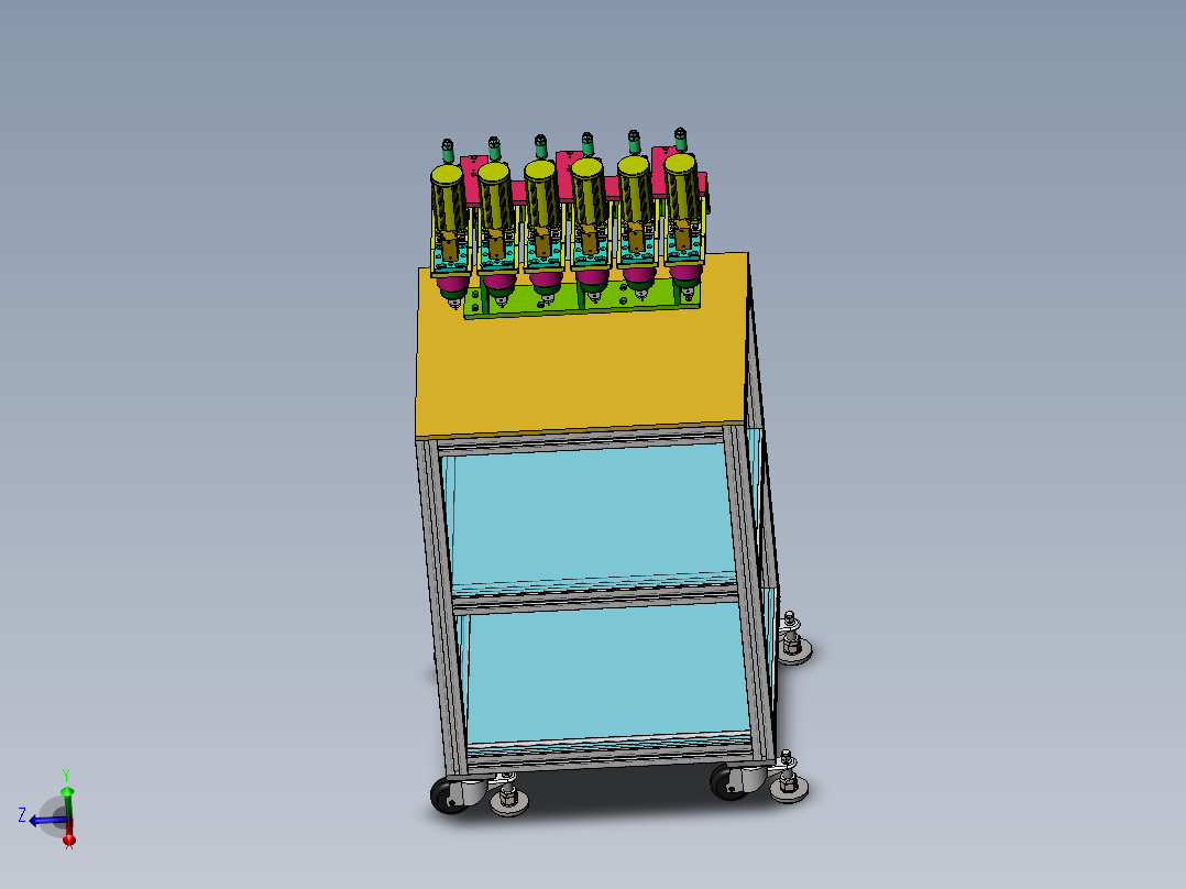多工位气动打孔工装sw18可编辑