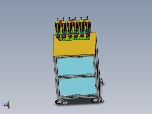 多工位气动打孔工装sw18可编辑