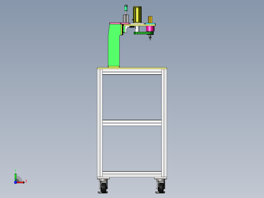 多工位气动打孔工装sw18可编辑前视缩略图