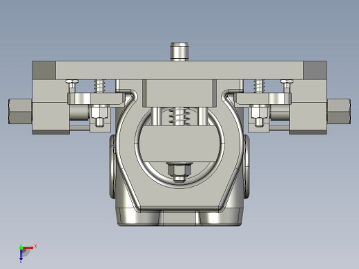 3轴数控铣床的夹具STP格式俯视缩略图