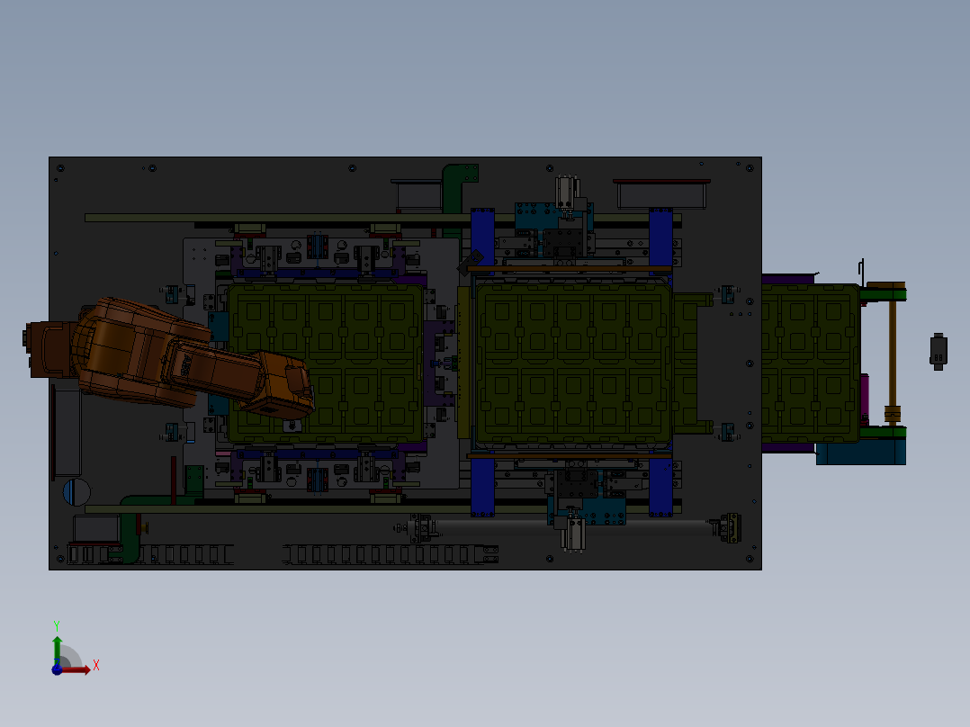 E418 TRAY盘自动上下料机前视图