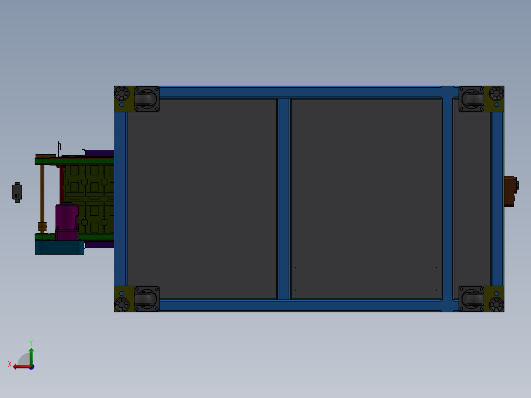 E418 TRAY盘自动上下料机后视图