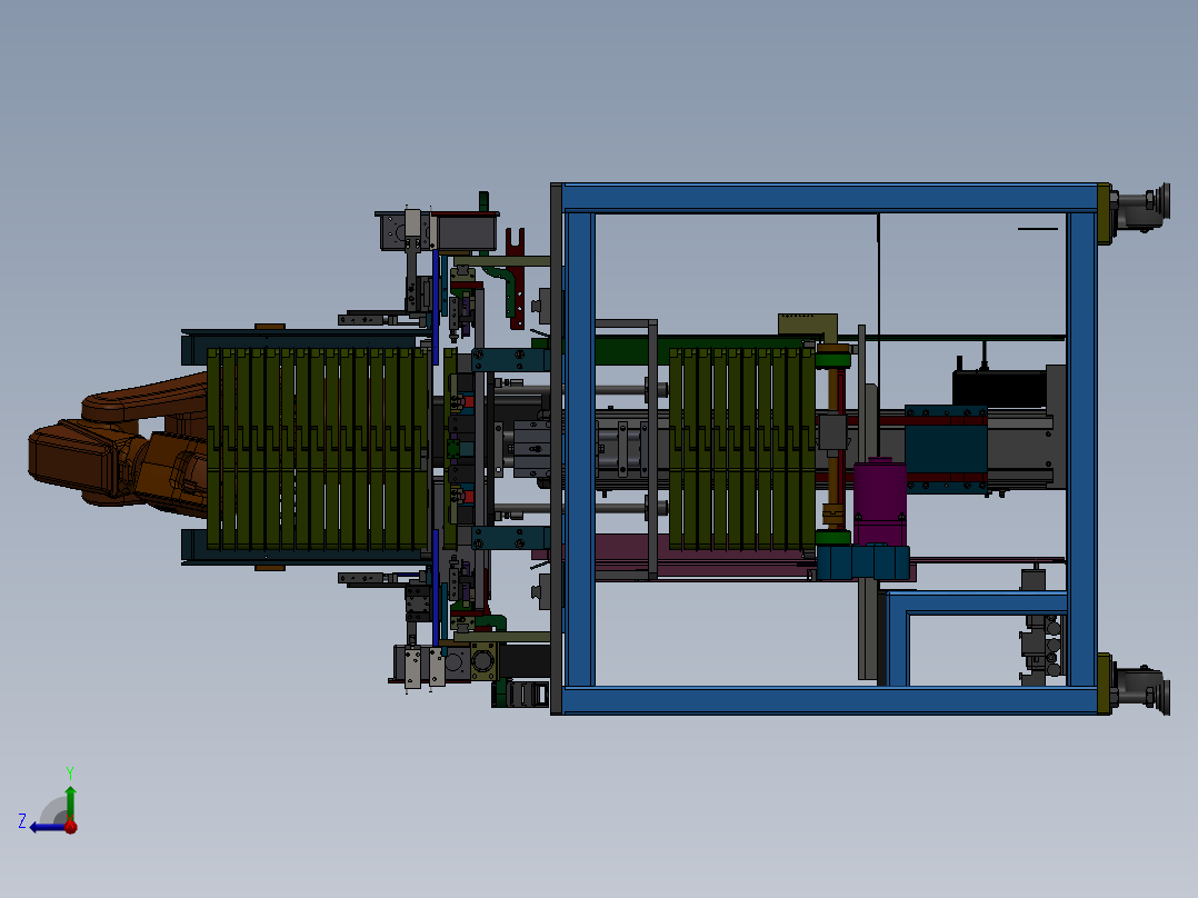 E418 TRAY盘自动上下料机右视图