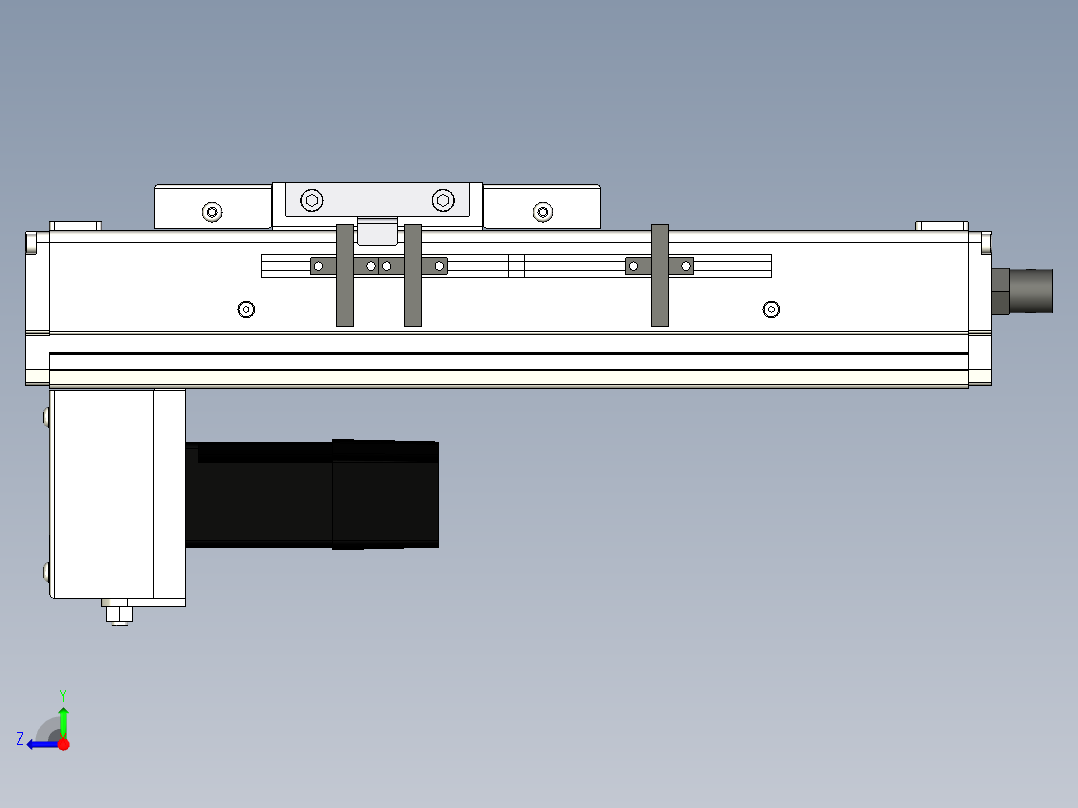 Toyo东佑达直线模组-ECH10-100-BM-100W右视图