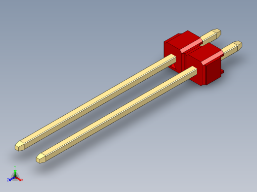 彩色公头100mil（2.54mm）系列-DS1021_red_1x02p_100mil_Type19_rev1.0