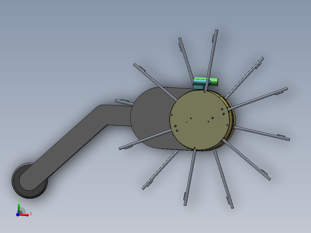 主动辐条轮式机器人