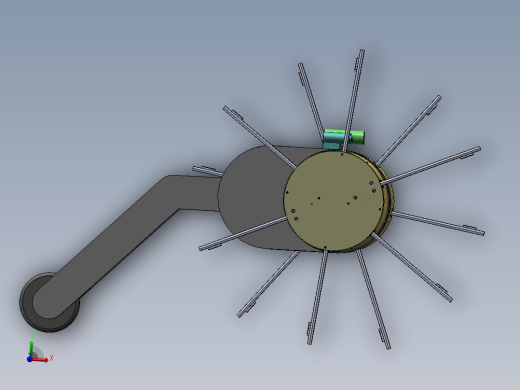 主动辐条轮式机器人