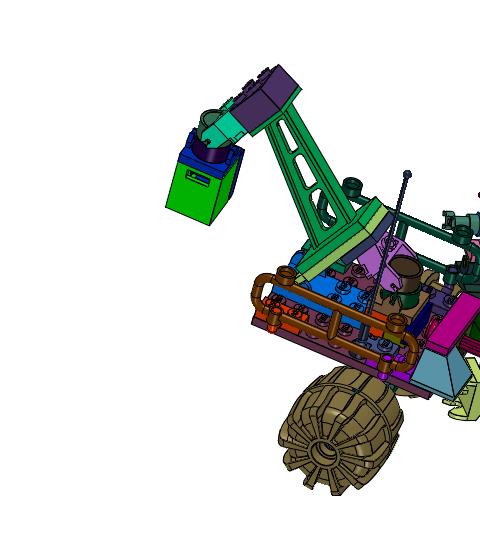 矿物采集车积木