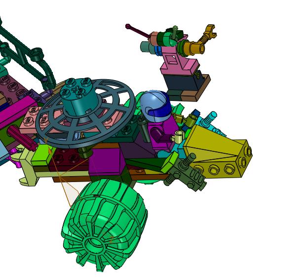 矿物采集车积木