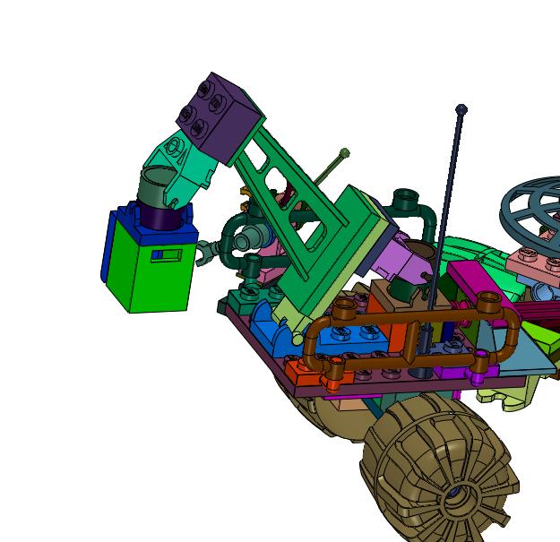 矿物采集车积木