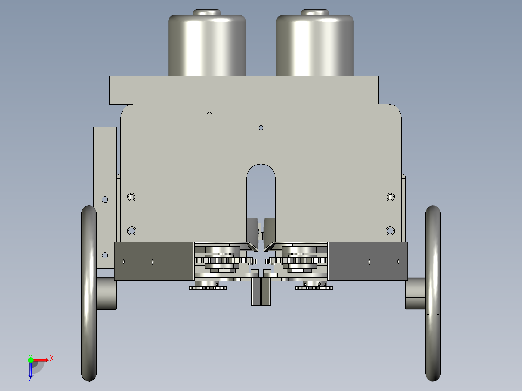 路水两路车俯视图