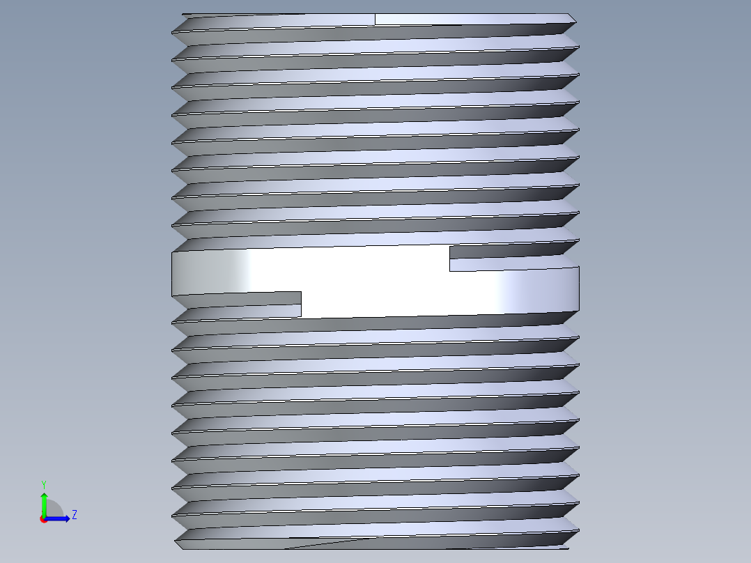 聚氯乙烯配件33-Sch80_Nipple_MPTxMPT_861-104_0.75in x Close左视图