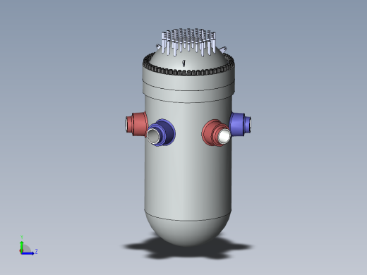 压力容器三维模型样图